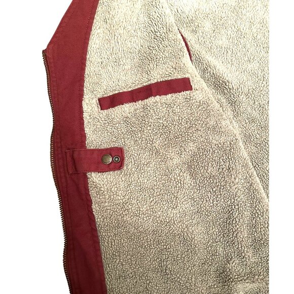 Duluth Trading Men's Iron Range Fire Hose Sherpa Canvas Chore Vest Size 2XL - Picture 7 of 15